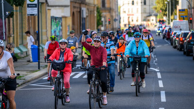 Teilnehmende der 2. Sternfahrt Chemnitz