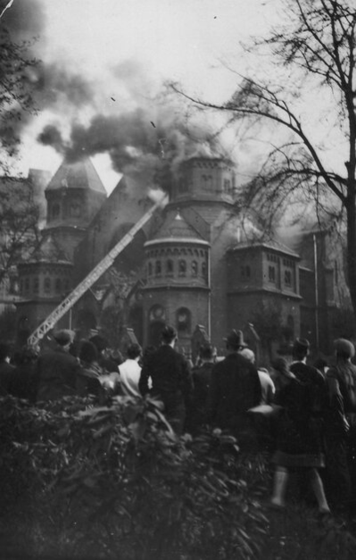 Zur Pogromnacht am 9. November 1938 wurde auch die Chemnitzer Synagoge angezündet und vollständig zerstört.