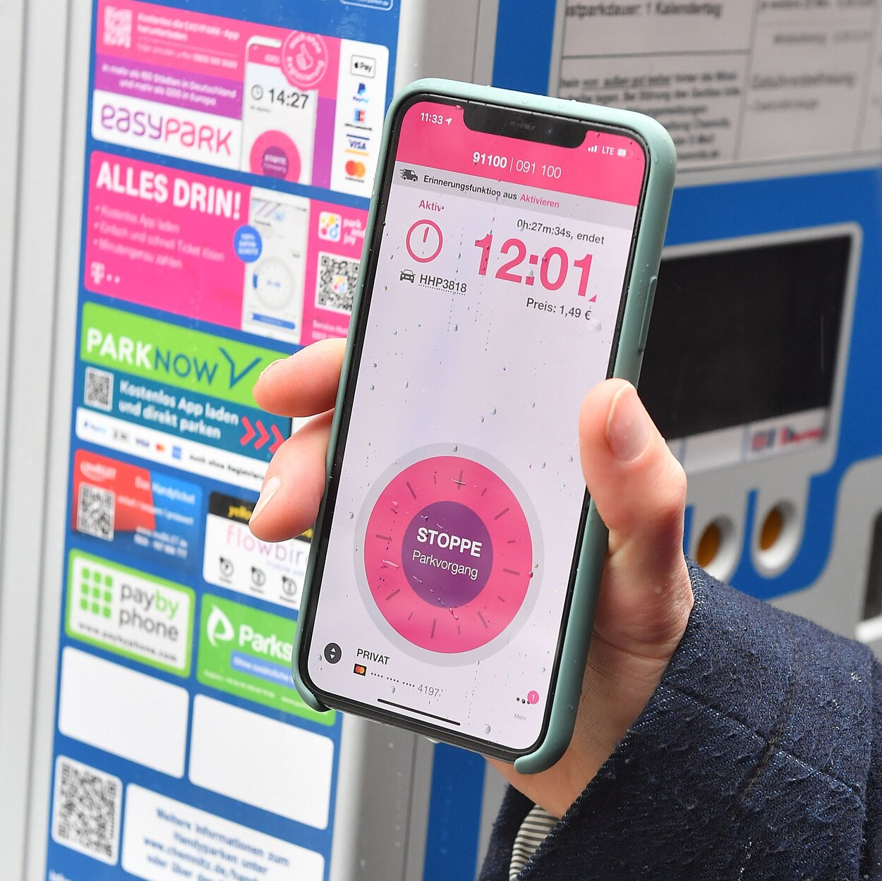 Beim Parken mit dem Smartphone bezahlen geht nun auch in Chemnitz