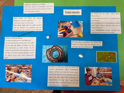 Plakat zum Projekt der Grundschule Harthau