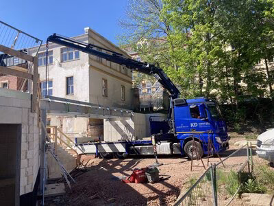 Br&uuml;ckeneinhub am 15. Mai 2024 in der Stadtwirtschaft