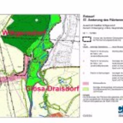 Ver&ouml;ffentlichung der 57. &Auml;nderung des Fl&auml;chennutzungsplanes der Stadt Chemnitz, Bereich Wittgensdorf: Geben Sie Ihre Stellungnahme dazu ab!