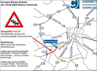 Übersicht Staugefahr + Alternativrouten