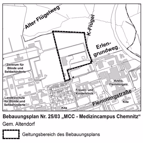 Early public consultation on Local Development Plan No. 25/03 ‘MCC – Chemnitz Medical Campus’: Do you have any comments or suggestions? Please let us know!