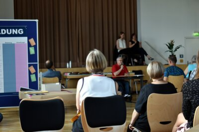 Öffentliche Werkstatt zum Teilhabeplan der Stadt Chemnitz am 20.6.2019: Horst Wehner erzählte seine Vorstellungen von einer gelungenen Inklusion