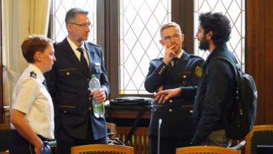 Auch die Polizeidirektion Chemnitz stand für Gespräche und Anliegen zur Verfügung.