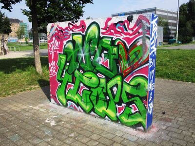 Graffiti-Übungsfläche im Konkordiapark