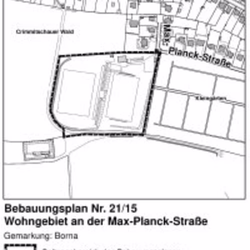 Aufstellungsbeschluss und &ouml;ffentliche Auslegung des Bebauungsplanes Nr. 21/15 Wohngebiet an der Max-Planck-Stra&szlig;e: Geben Sie Ihre Anregungen!
