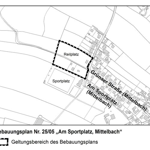 Early public consultation on Local Development Plan No. 25/05 ‘Am Sportplatz, Mittelbach’:  Do you have any comments or suggestions? Please let us know!