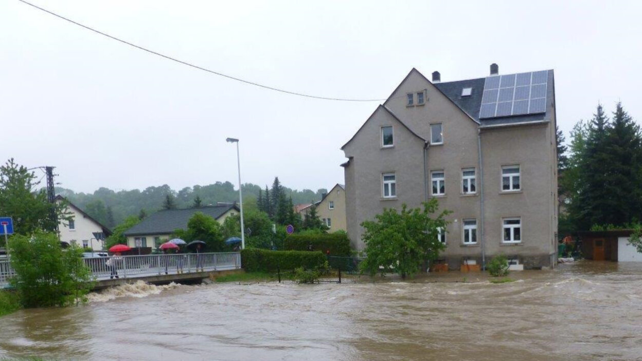 Hochwasser an der Zwönitz