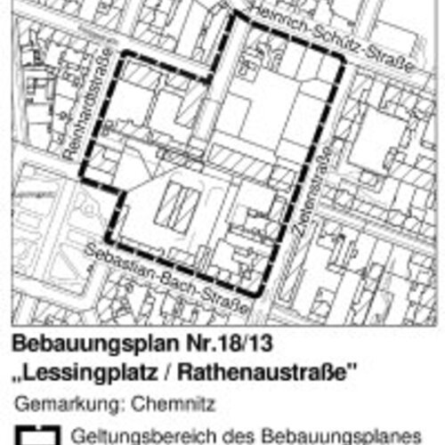 Včasná účast veřejnosti na územním plánu č. 18/13 "Lessingplatz/Rathenaustraße": Vaše podněty jsou vítány!