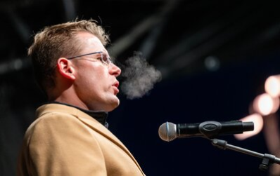 Adam Wieczorek, stellvertretender Bürgermeister der Partnerstadt Łódź sprach auf der Hauptveranstaltung zu den Chemnitzerinnen und Chemnitzern.
