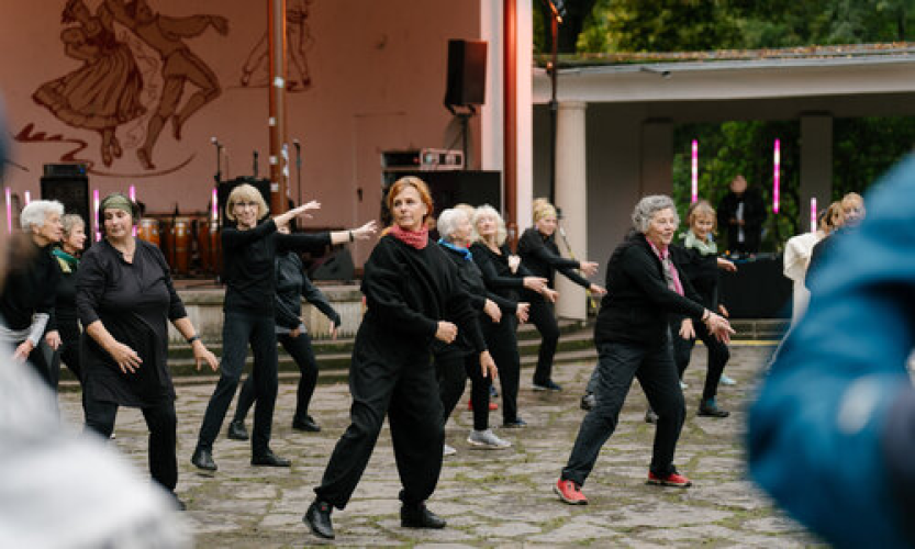 Auftritt der Tanzenden Nachbarn zur Freiberger Nachtschicht