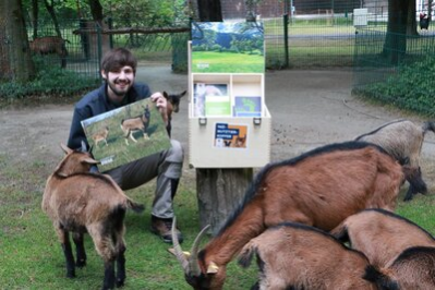 Der Tierpark Chemnitz stellt Nutztierkoffer zur Verfügung.