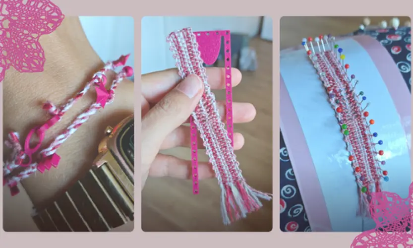 Mikroprojekt | Kl&ouml;ppelkunst trifft 3D-Druck: Armb&auml;nder und Lesezeichen kl&ouml;ppeln