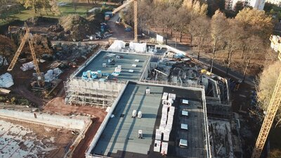 Baufortschritt November 2022 - Luftbild