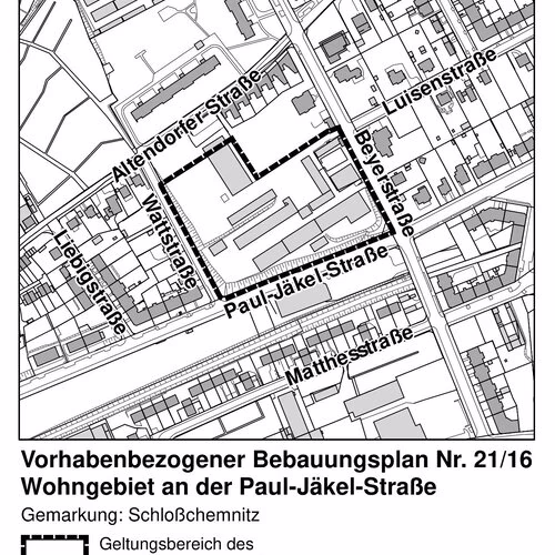 Ver&ouml;ffentlichung des vorhabenbezogenen Bebauungsplanes Nr. 21/16 Wohngebiet an der Paul-J&auml;kel-Stra&szlig;e: Haben Sie Anregungen, Einw&auml;nde, Hinweise?