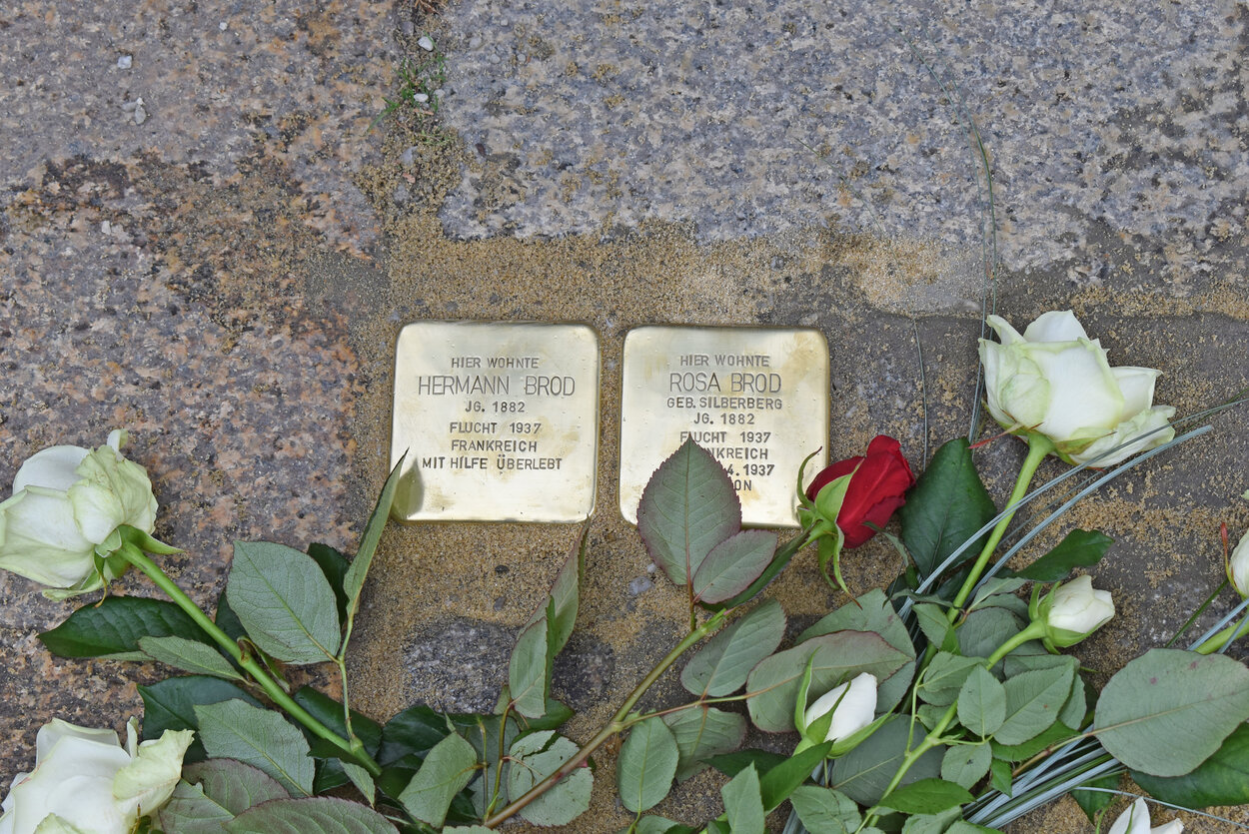 Stolpersteine für Hermann und Rosa Brod