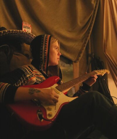 Improabend "Open Circle" mit Lyrik von Hans Brinkmann und Musik von Maria Mattila (Gitarre)