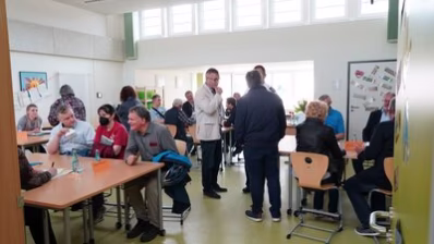 Die Gesprächsräume in der Grundschule Borna waren gut besucht.