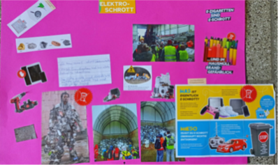 Plakat zum Thema "Recycling Elektroschrott"