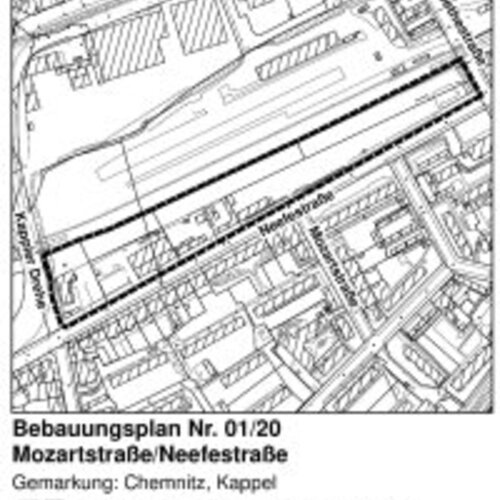 Early public participation in development plan no. 01/20 Mozartstraße/Neefestraße