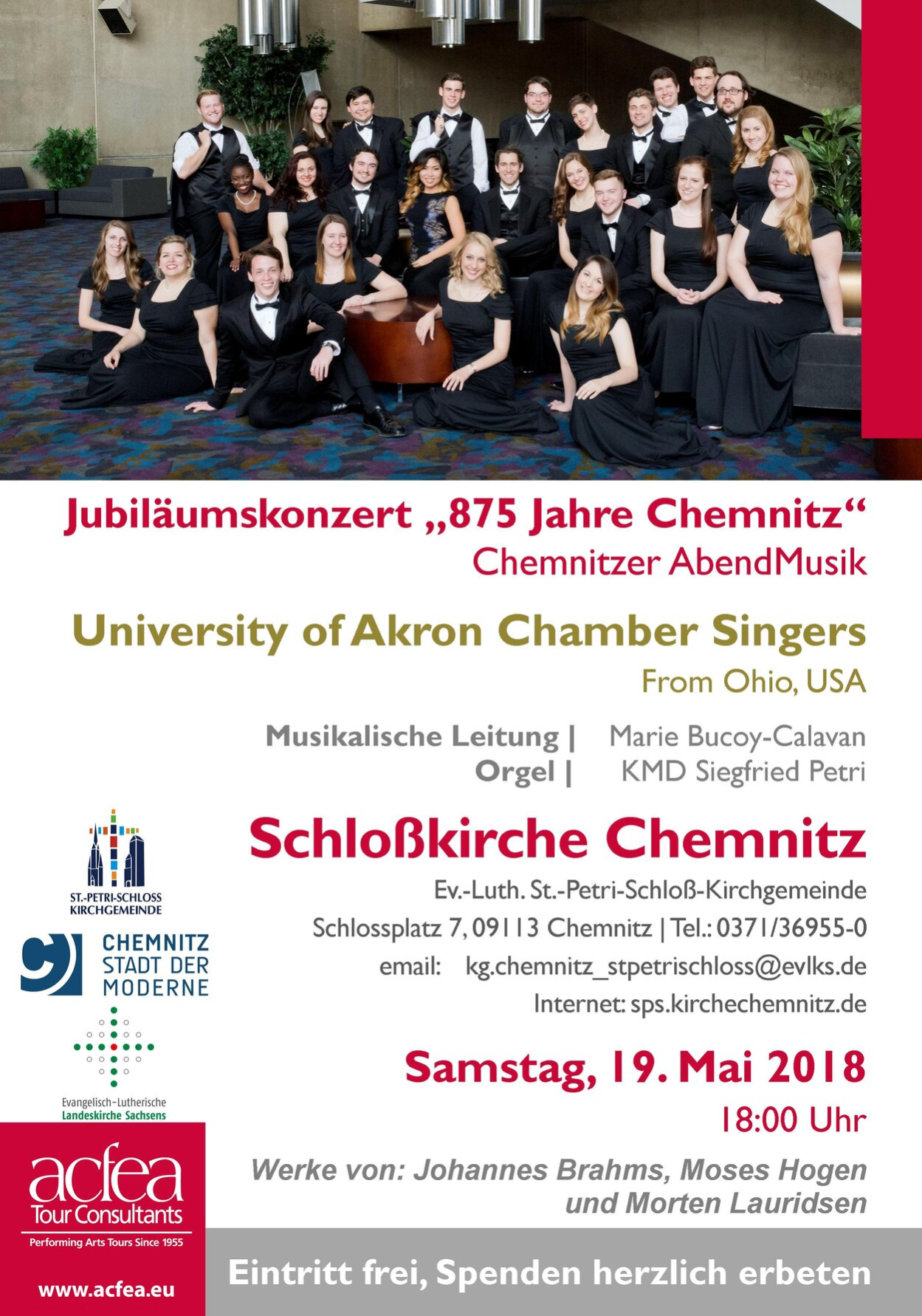 Plakat zum Jubiläumskonzert