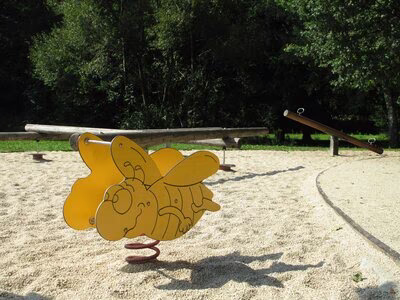 Spielplatz Stadtpark/Großer Teich, Wippelement (Stadtteil Helbersdorf)