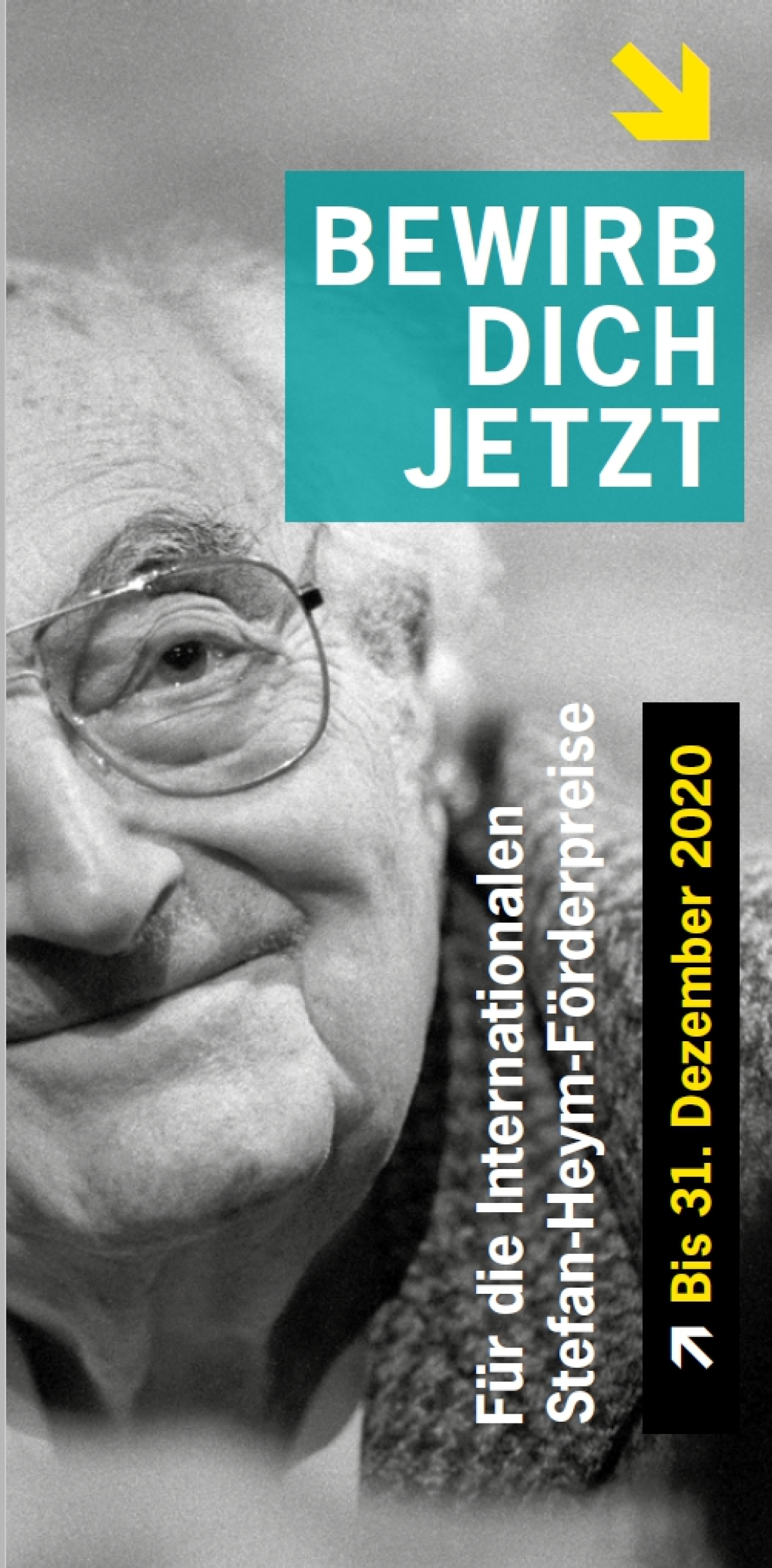 Titel des Flyers zu den Stefan-Heym-Förderpreisen