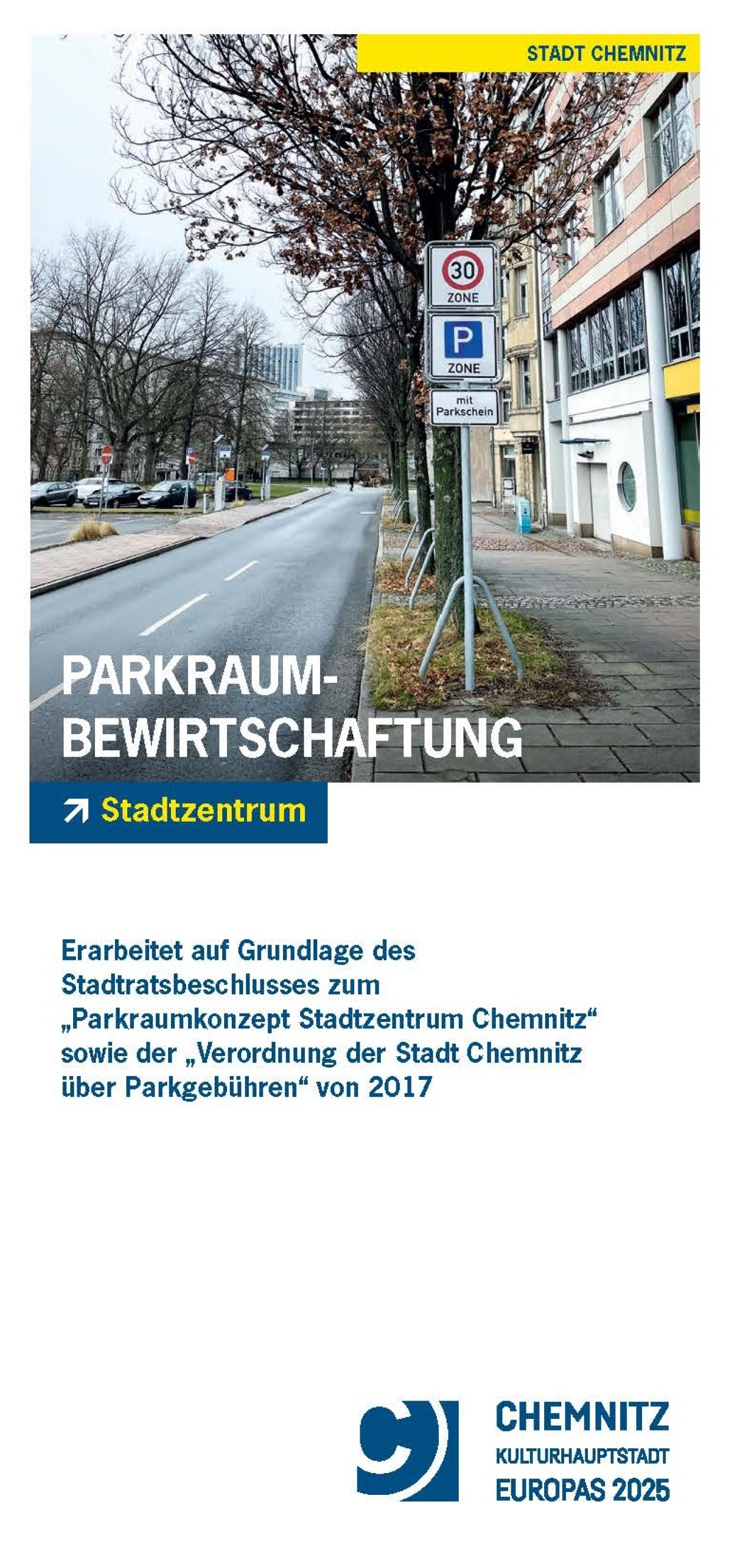 Titelseite des Flyers