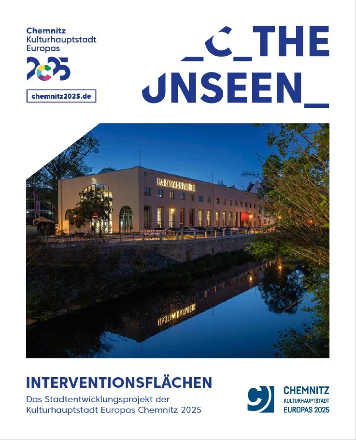 Das Coverbild der Broschüre, die über den akuellen Stand der Interventionflächen informiert.