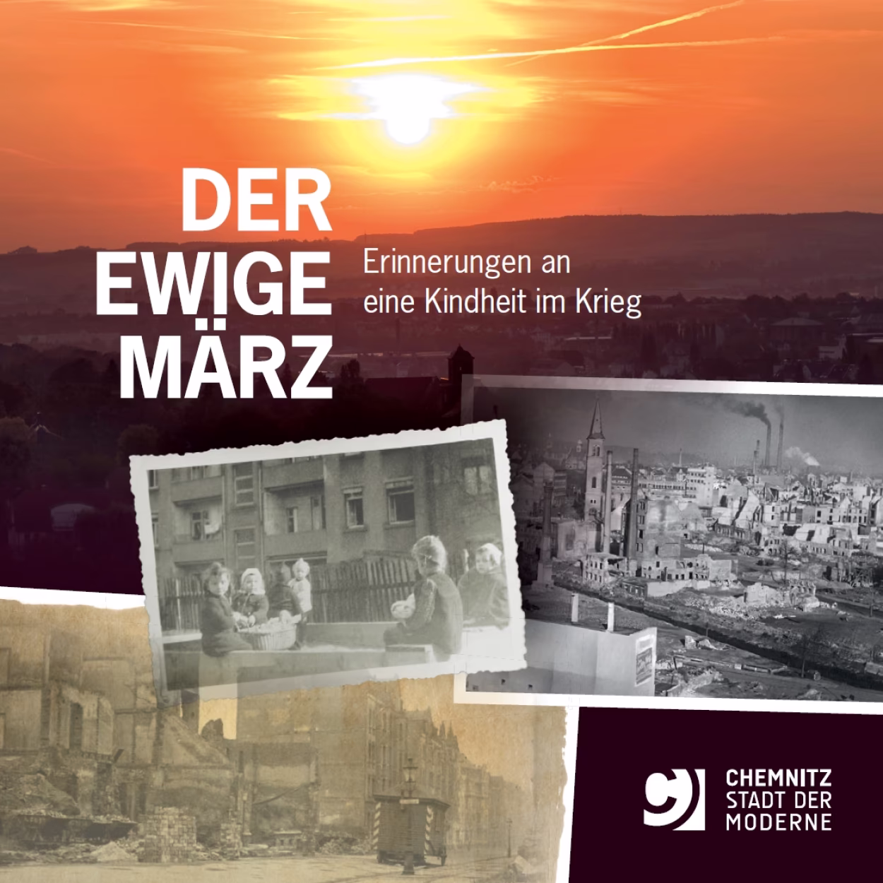 Titelbild der Broschüre "Der ewige März - Erinnerungen an eine Kindheit im Krieg"