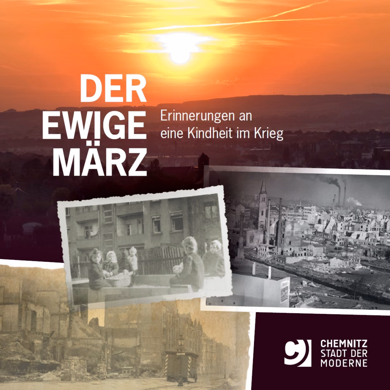 Titelbild der Broschüre "Der ewige März - Erinnerungen an eine Kindheit im Krieg"