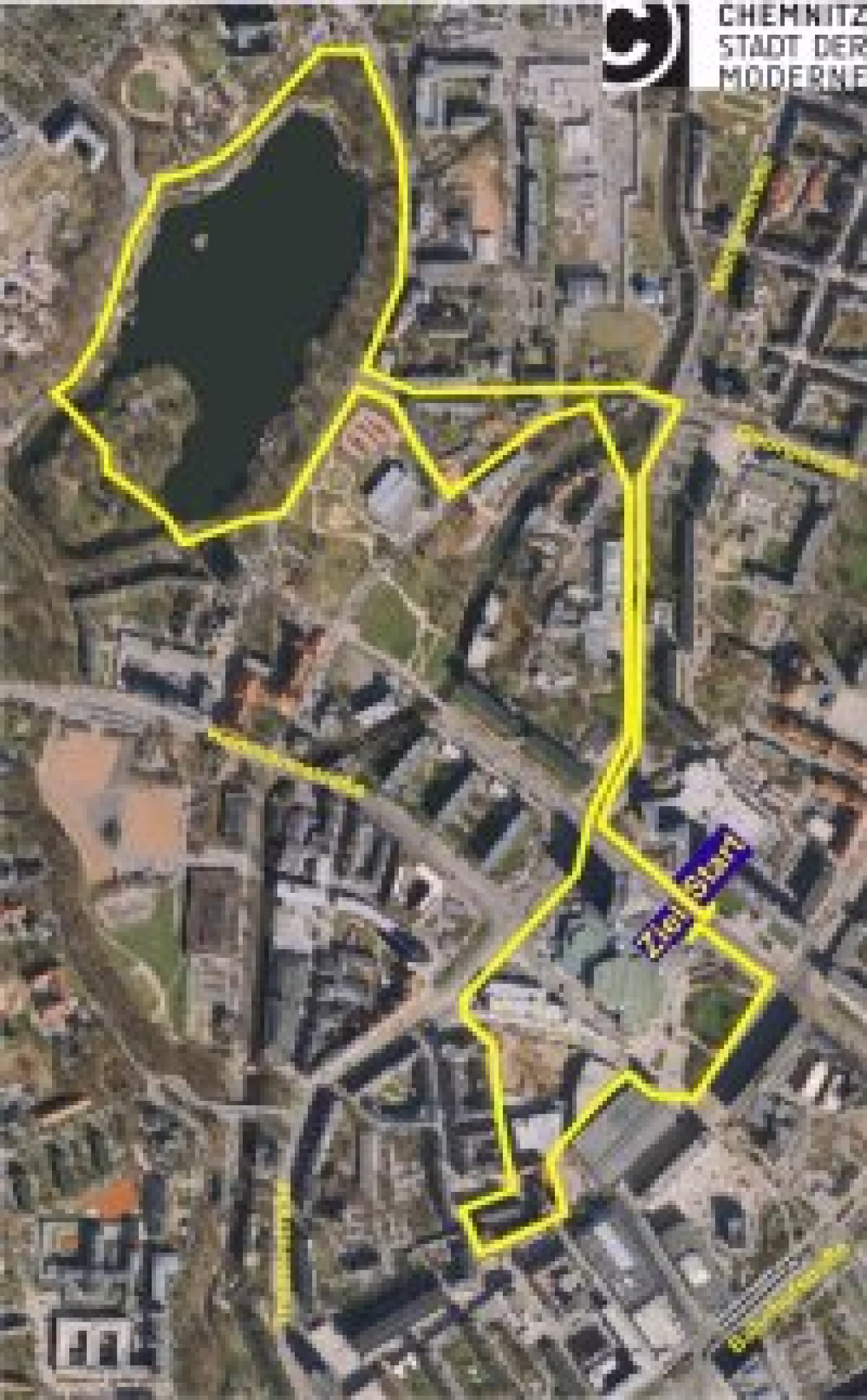 Streckenf&uuml;hrung zum 7. Firmenlauf am 5. September