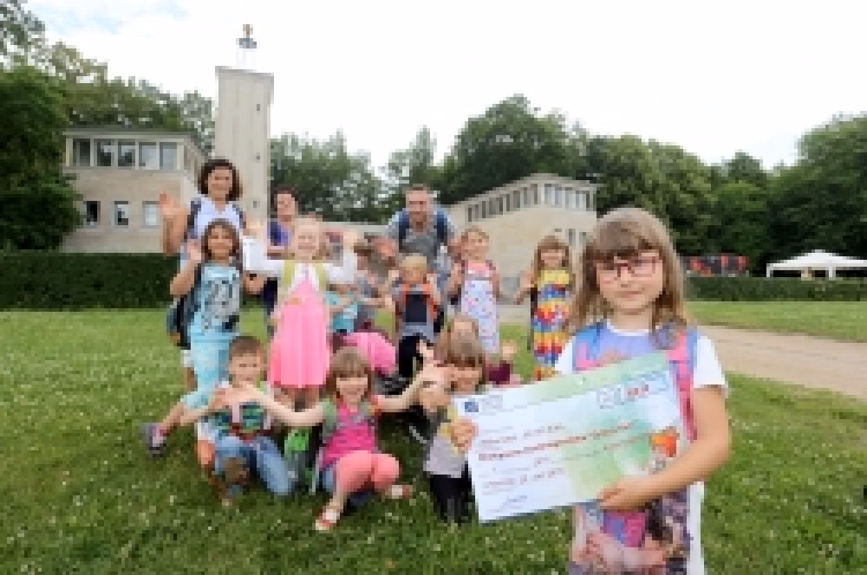 Die Preisträger des Umweltpreises der Kindertagesstätte "Groß & Klein" / Peter Zschage