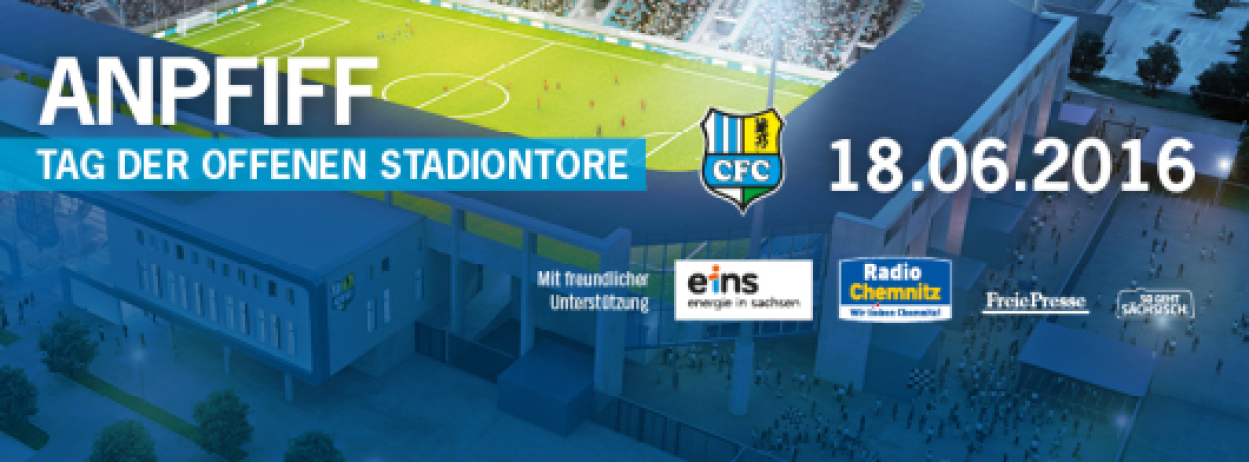 "Anpfiff" - Tag der offenen Stadiontore am 18. Juni 2016