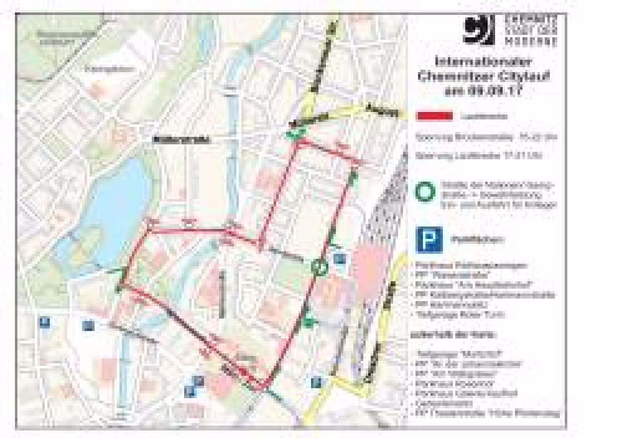&Uuml;bersichtsplan Citylauf