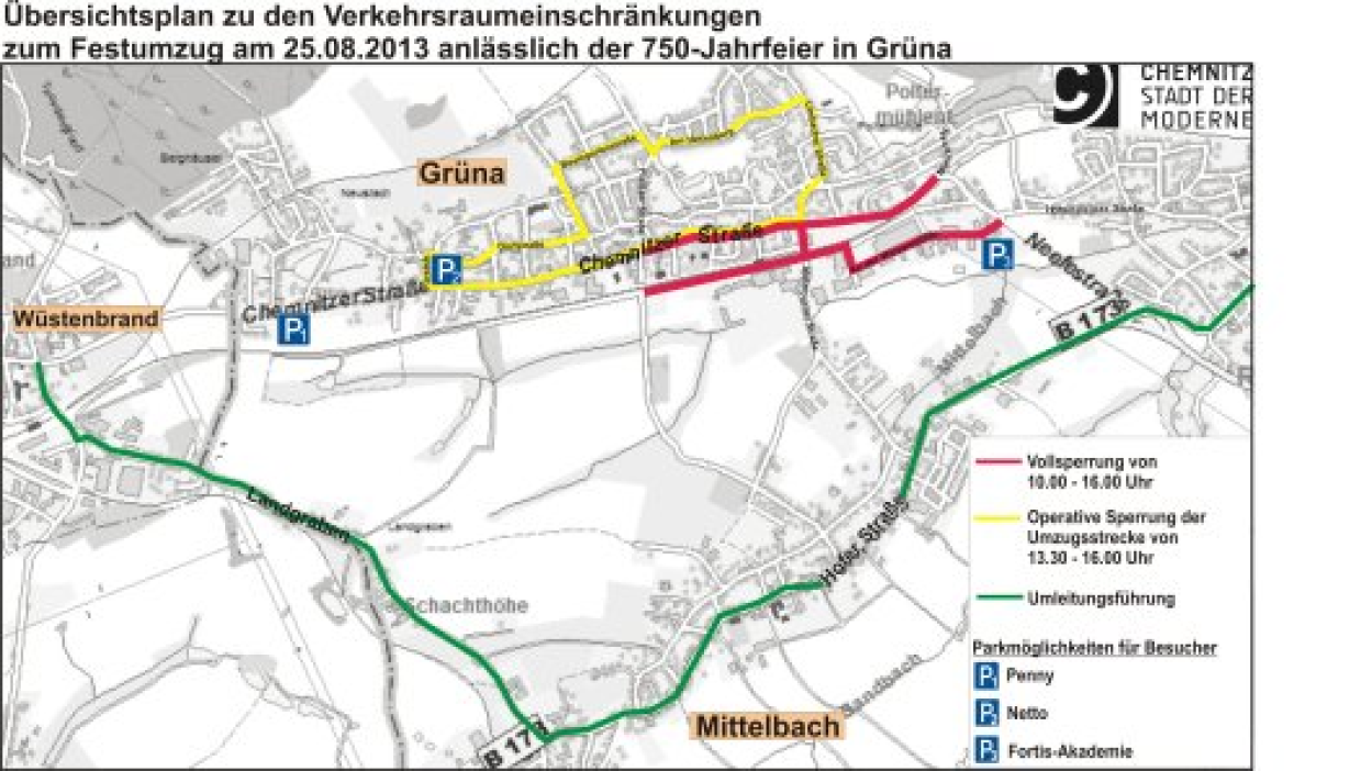 Verkehrshinweise Karte