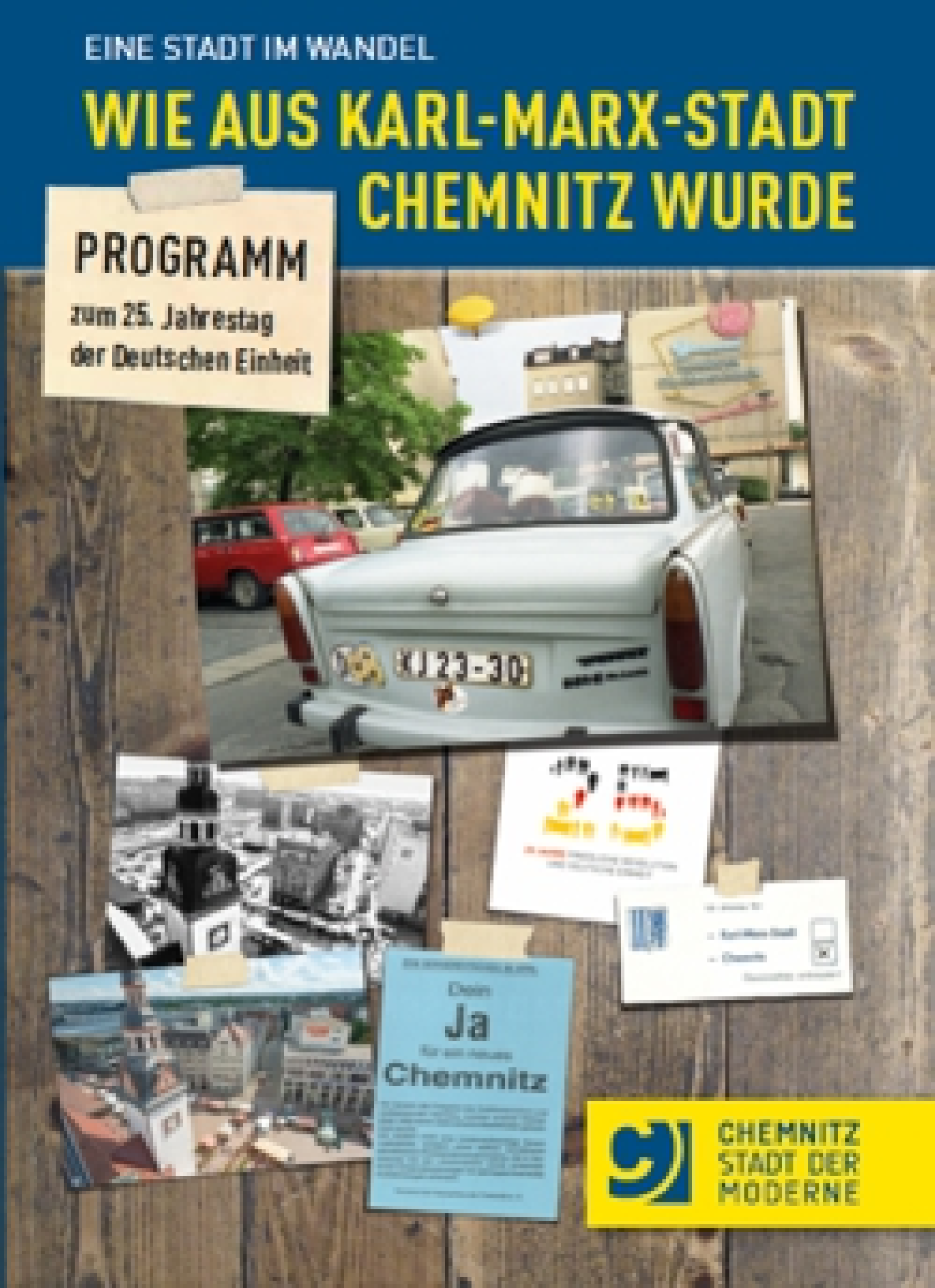 Ausstellung zum Wandel der Stadt auf Chemnitzer Stadtfest