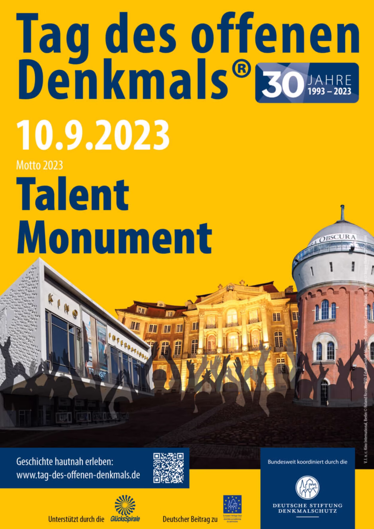 Plakat zum bundesweiten Tag des offenen Denkmals am 10. September 2023