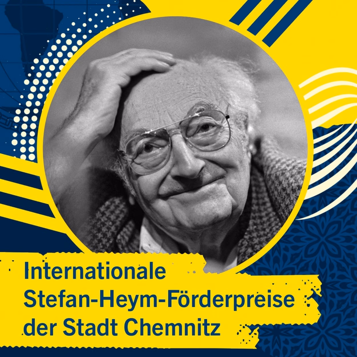 Grafik zu den Internationalen Stefan-Heym-Förderpreisen der Stadt Chemnitz