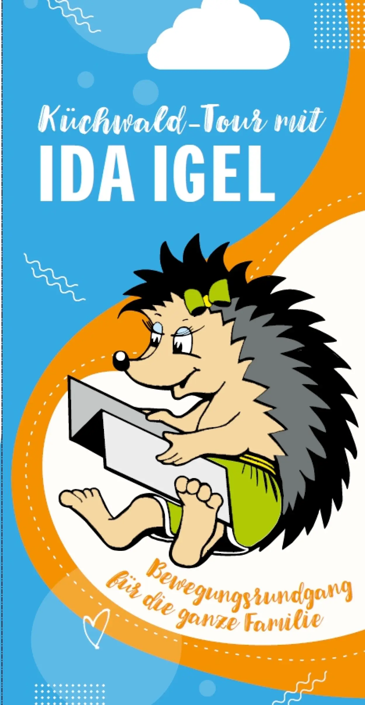 Titelbild des Flyers zur "Küchwald-Tour mit Ida Igel"