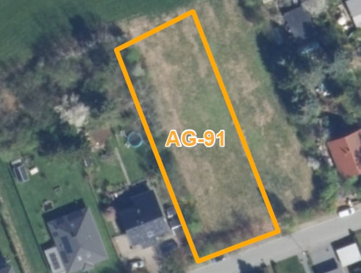 Orthophoto des Baugrundst&uuml;cks Flurst&uuml;ck 91 - Cervantesstra&szlig;e