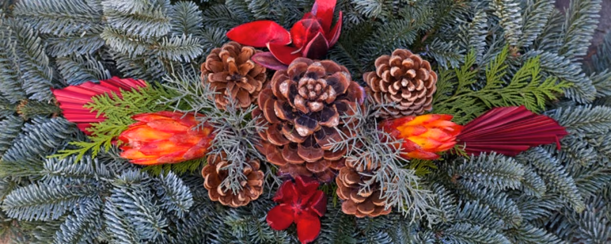 Markt zum Verkauf von Grabschmuck