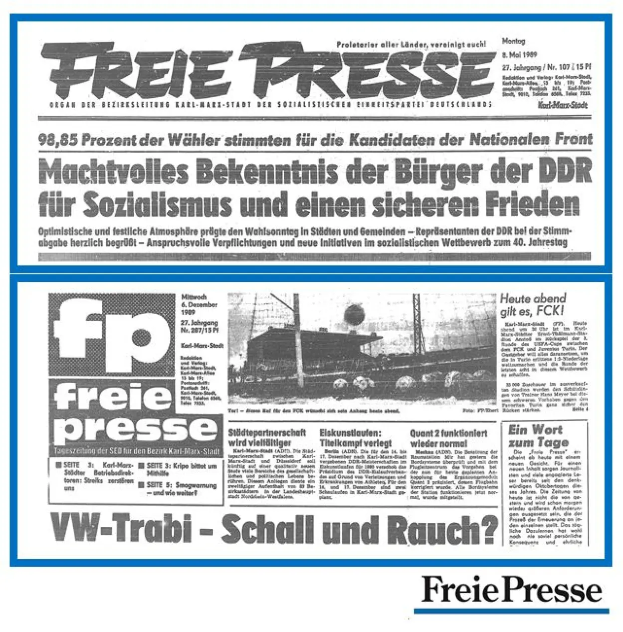 Die Freie Presse hat sich mit ihrer Unabh&auml;ngigkeit vom DDR-Staat ver&auml;ndert.