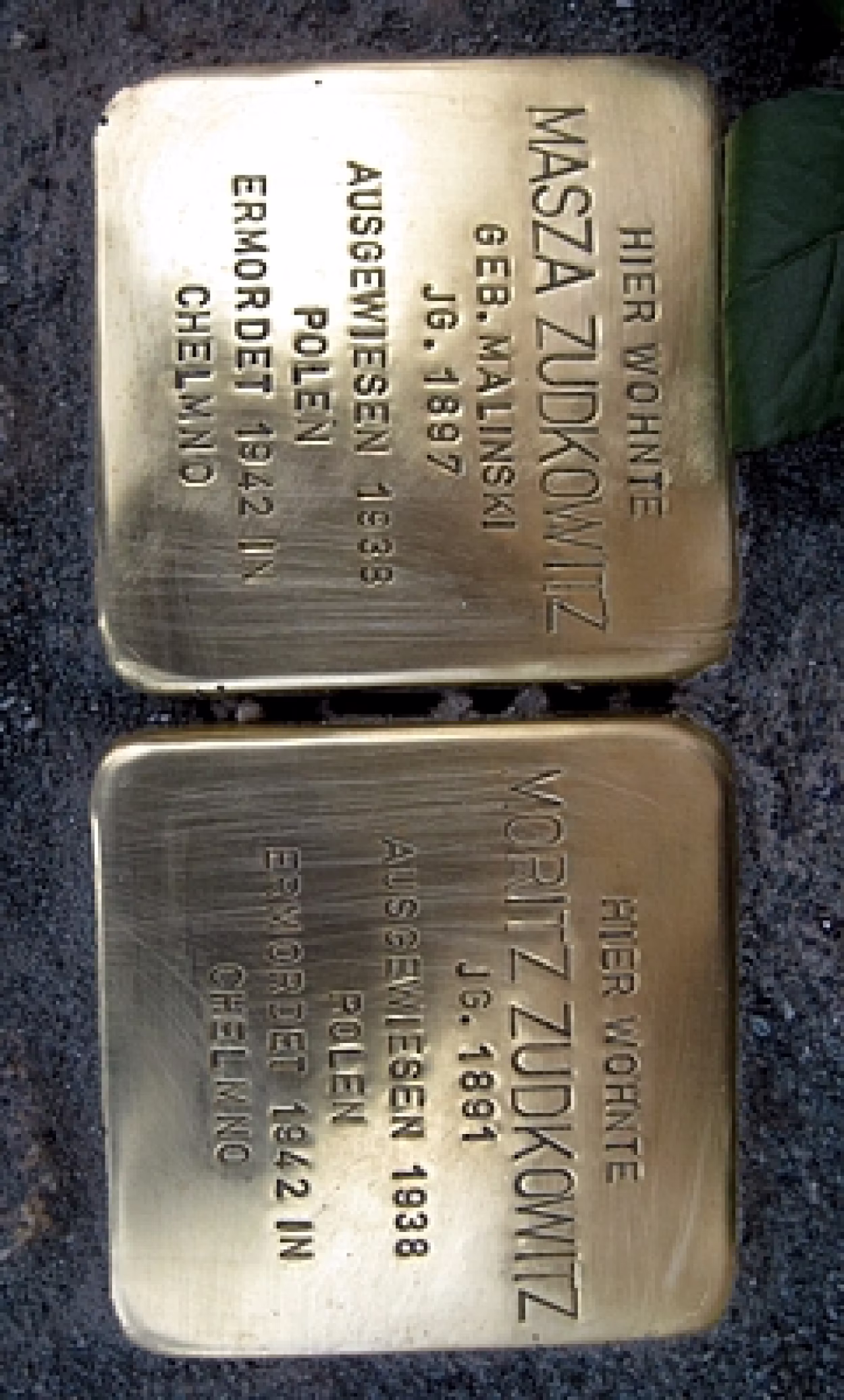 Stolperstein Moritz Zudkowitz