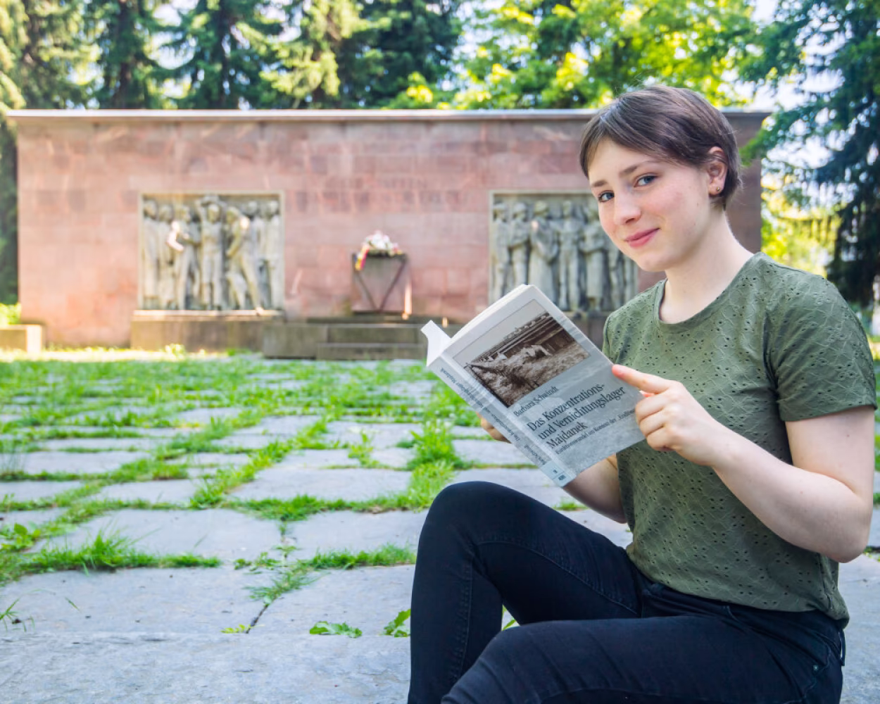 Im September startet Luisa Frieden ihren Freiwilligendienst in Polen - in der Gedenkstätte des früheren Konzentrations- und Vernichtungslagers Lublin-Majdanek.