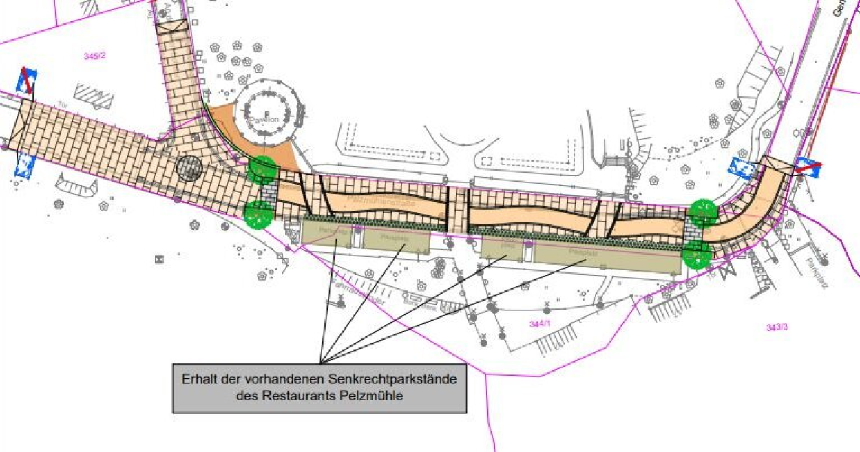 Lageplan zur Variante 2