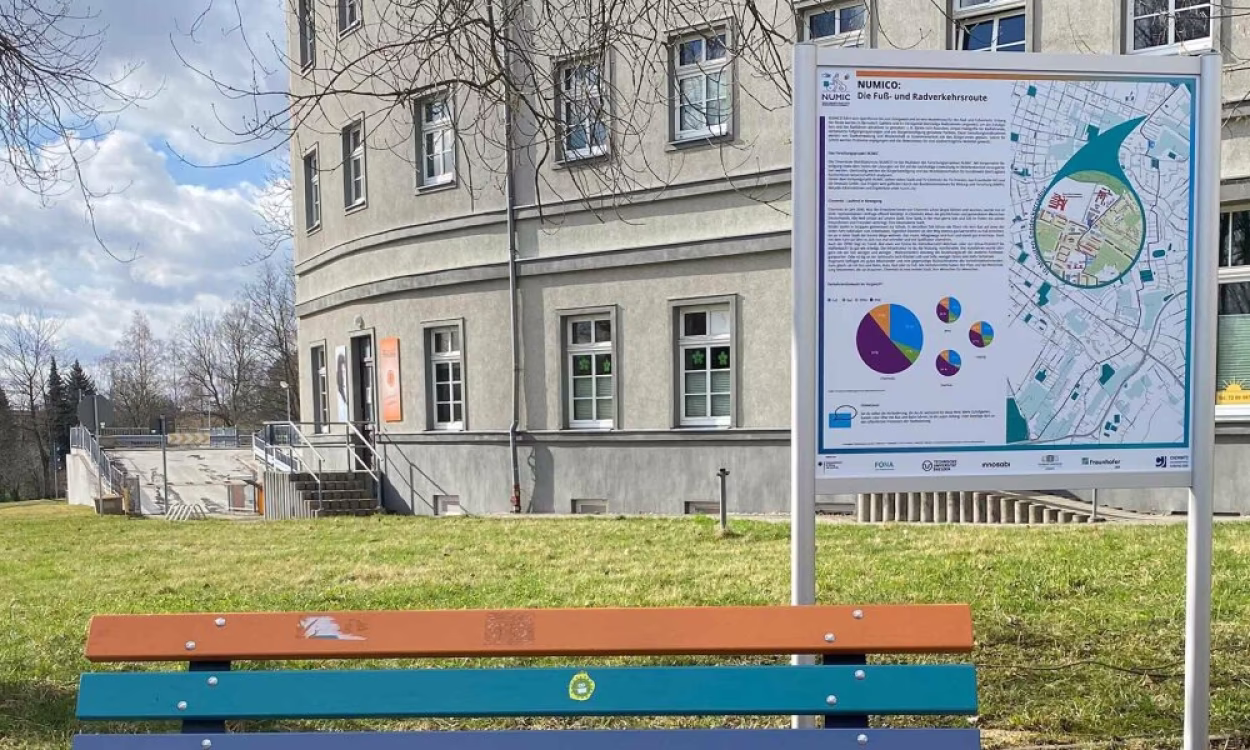 Wissen to go gibt es auf 3 Infotafeln an wichtigen Wegstellen der Strecke.