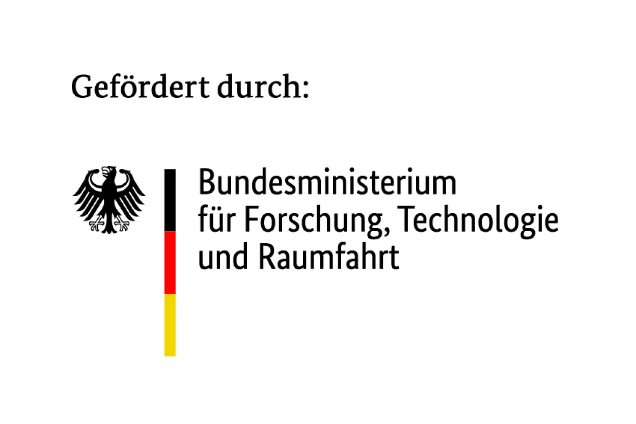 Gefördert durch: Logo Bundesministerium für Forschung, Technologie und Raumfahrt